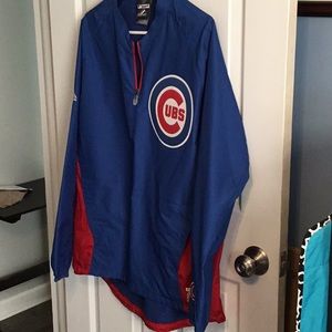 Majestic MLB authentic Chicago Cubs pullover windbreaker